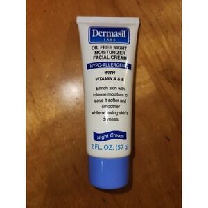 Dermasil Oil Free Moisturizing Night Facial Cream w Vitamin E 2 fl oz New Sealed